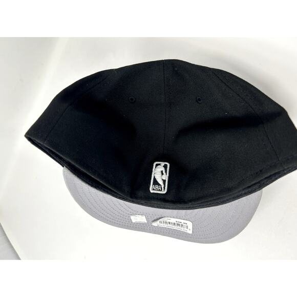 NBA BROOKLYN NETS Mens 2-Tone 59FIFTY Fitted New Era Cap, 8, Black - Picture 4 of 5